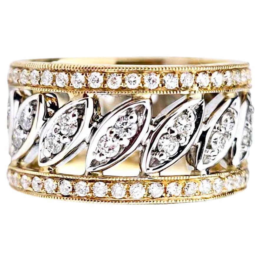 Anillo de diamantes de oro de 18 quilates Vitolo