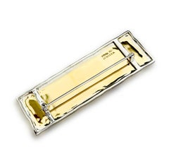 Vitolo 18 Karat Gold Hammered Finish Brooch