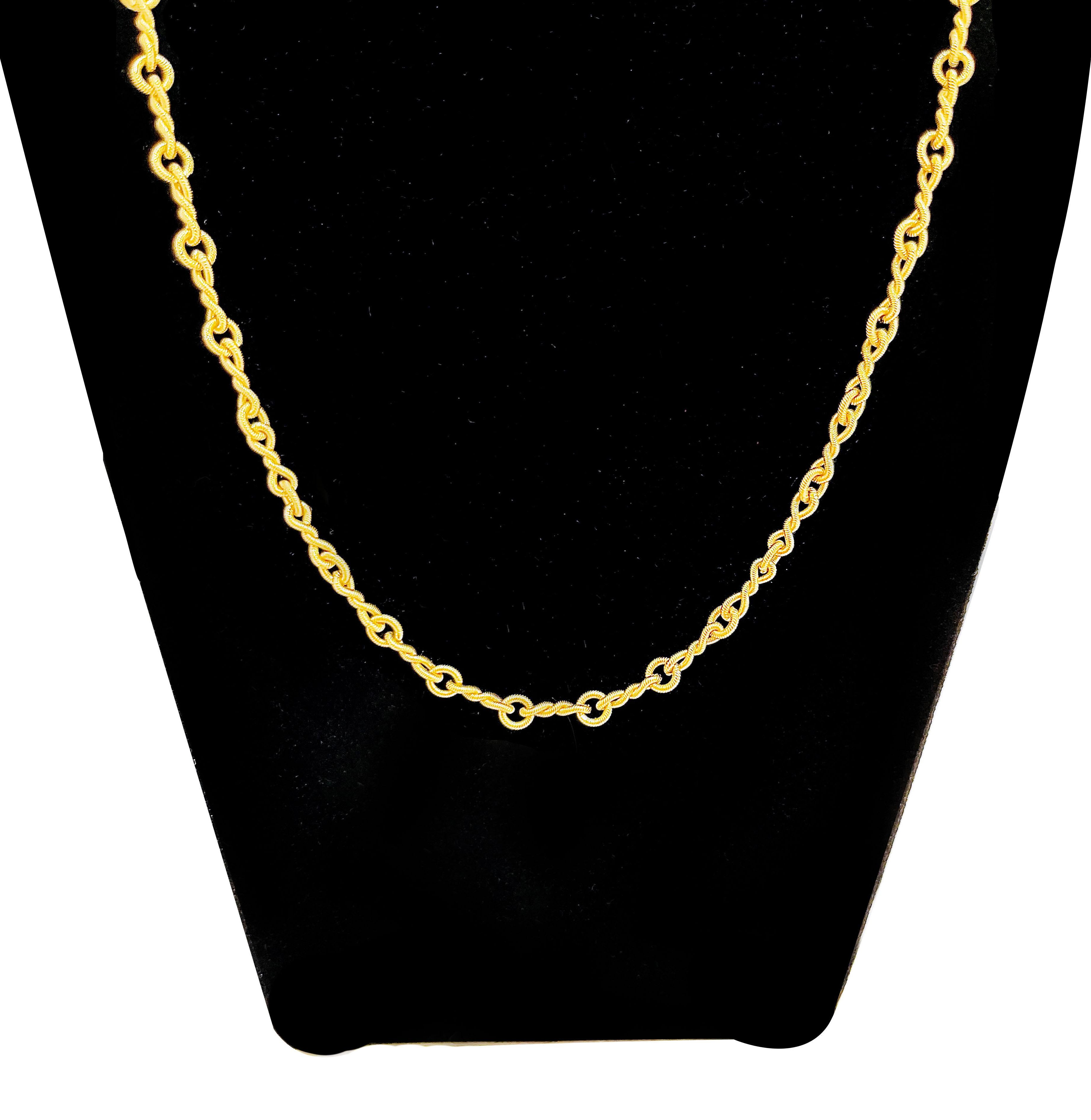 Artisan 18 Karat Gold Handmade Chain