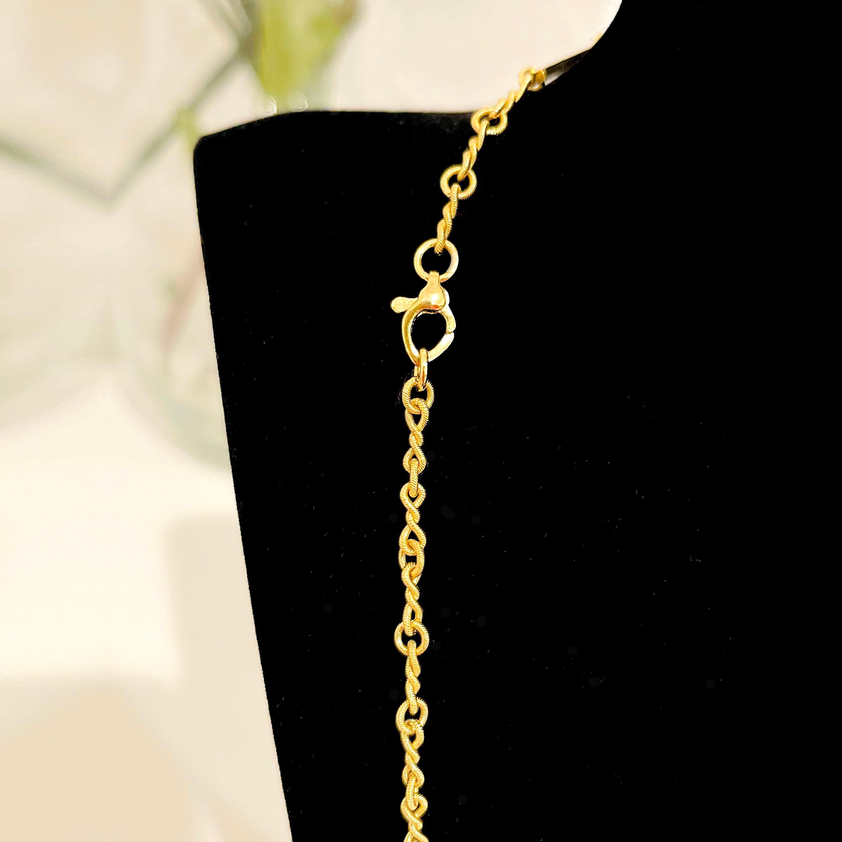 18 Karat Gold Handmade Chain In New Condition In Los Angeles, CA