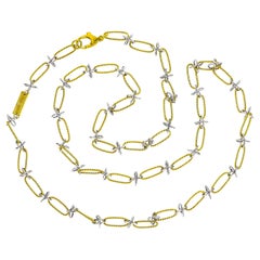 Vitolo 18 Karat Gold Handmade Link Necklace