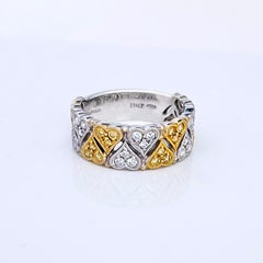 Vitolo 18 Karat Gold Heart Diamond Ring