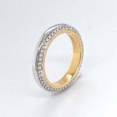 Vitolo 18 Karat Gold Italian Diamond Wedding Band