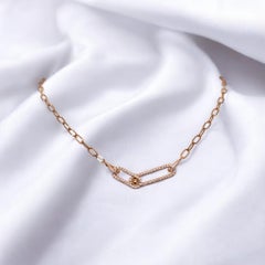 Vitolo 18 Karat Rose Gold Diamond Necklace