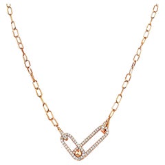 Vitolo Collier de diamants en or rose 18 carats