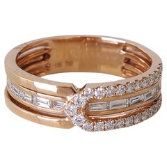 Anillo de diamantes Vitolo de oro rosa de 18 quilates