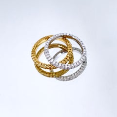 Vitolo 18 Karat White Gold Eternity Diamond Ring