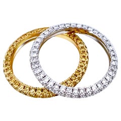 Anillo Eternidad Diamante Vitolo Oro Blanco 18 Kilates