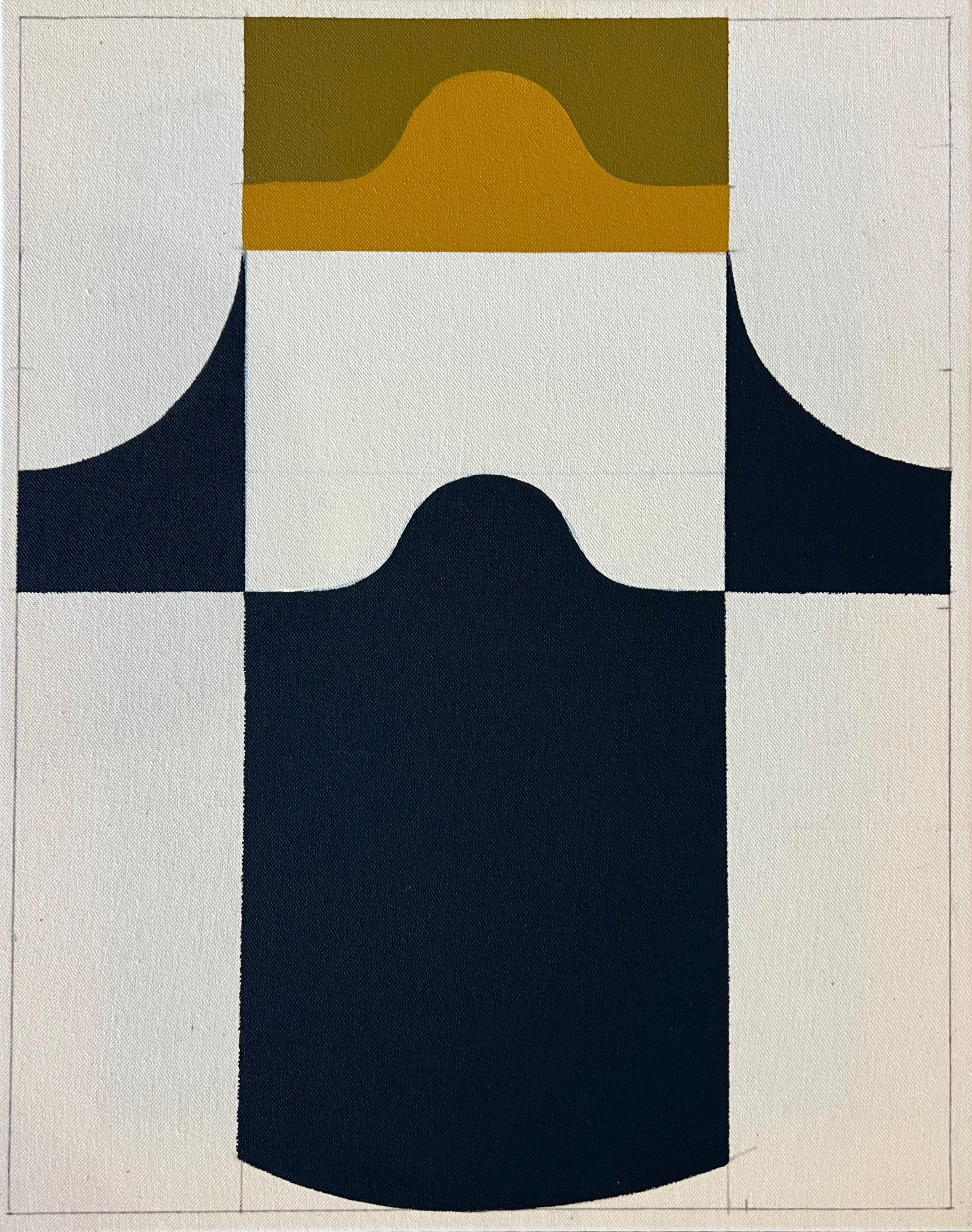 Astrazione geometrica lirica, giochi di pittura, finzione e prospettiva cromatica