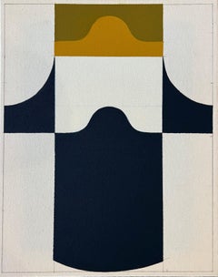 Astrazione geometrica lirica, giochi di pittura, finzione e prospettiva cromatica