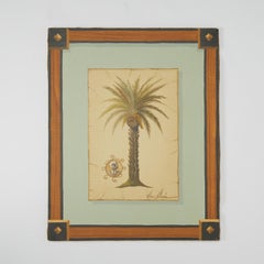 Vitorio Splendore Pair of Vintage Palm Tree Paintings