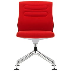 Vitra AC 5 Meet Chair in Poppy Red Plano by Antonio Citterio
