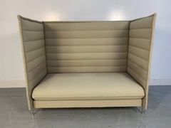 Vitra "Alcove" 2-Seat Highback Sofa - In Rock "Credo" Fabric