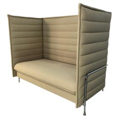 Vitra "Alcove" 2-Sitz Hochlehner Sofa - In Rock "Credo" Stoff