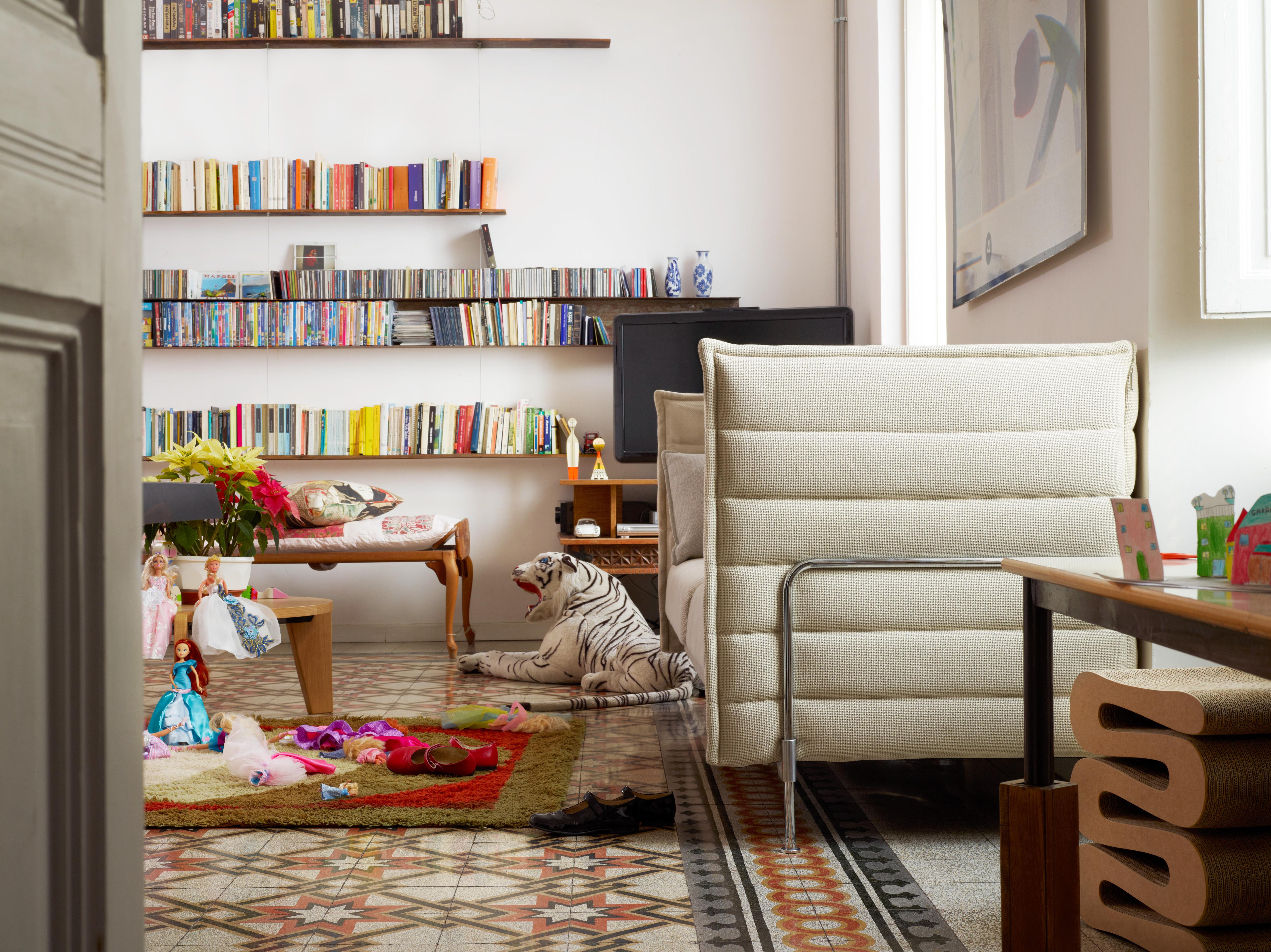 Vitra Alcove 2 Seater Sofa In Cream Credo By Ronan And Erwan Vitra Alcove 2 Seater Sofa In Cream