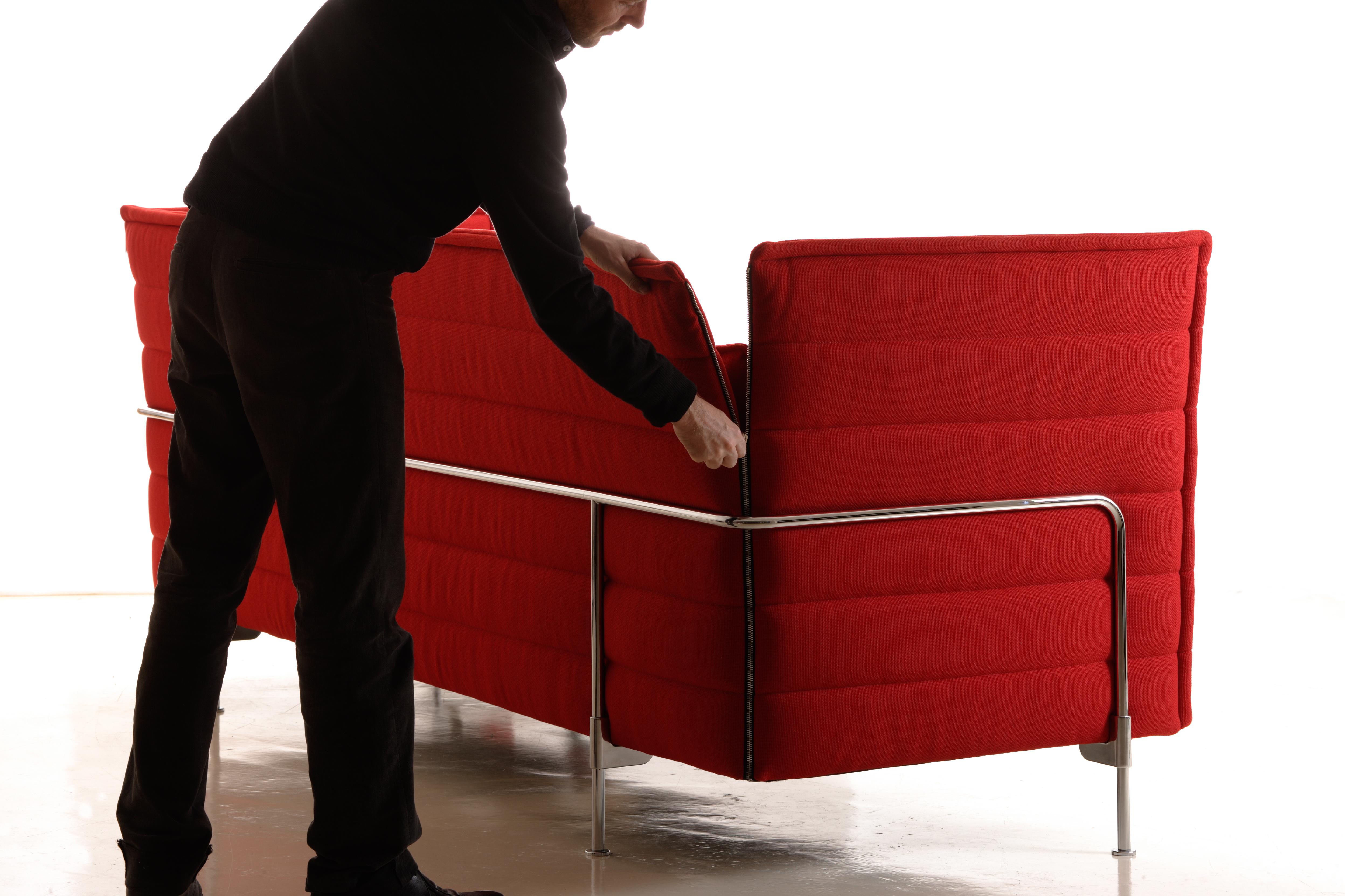 Vitra Alcove 3-Seater Sofa in Ivory Laser by Ronan & Erwan Bouroullec (Schweizerisch) im Angebot