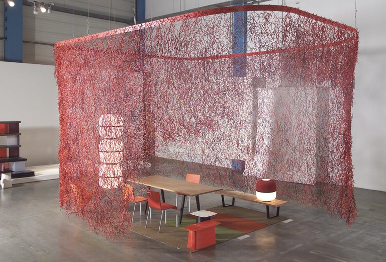 Vitra Algue in Red by Ronan and Erwan Bouroullec 'Set of 25' For Sale