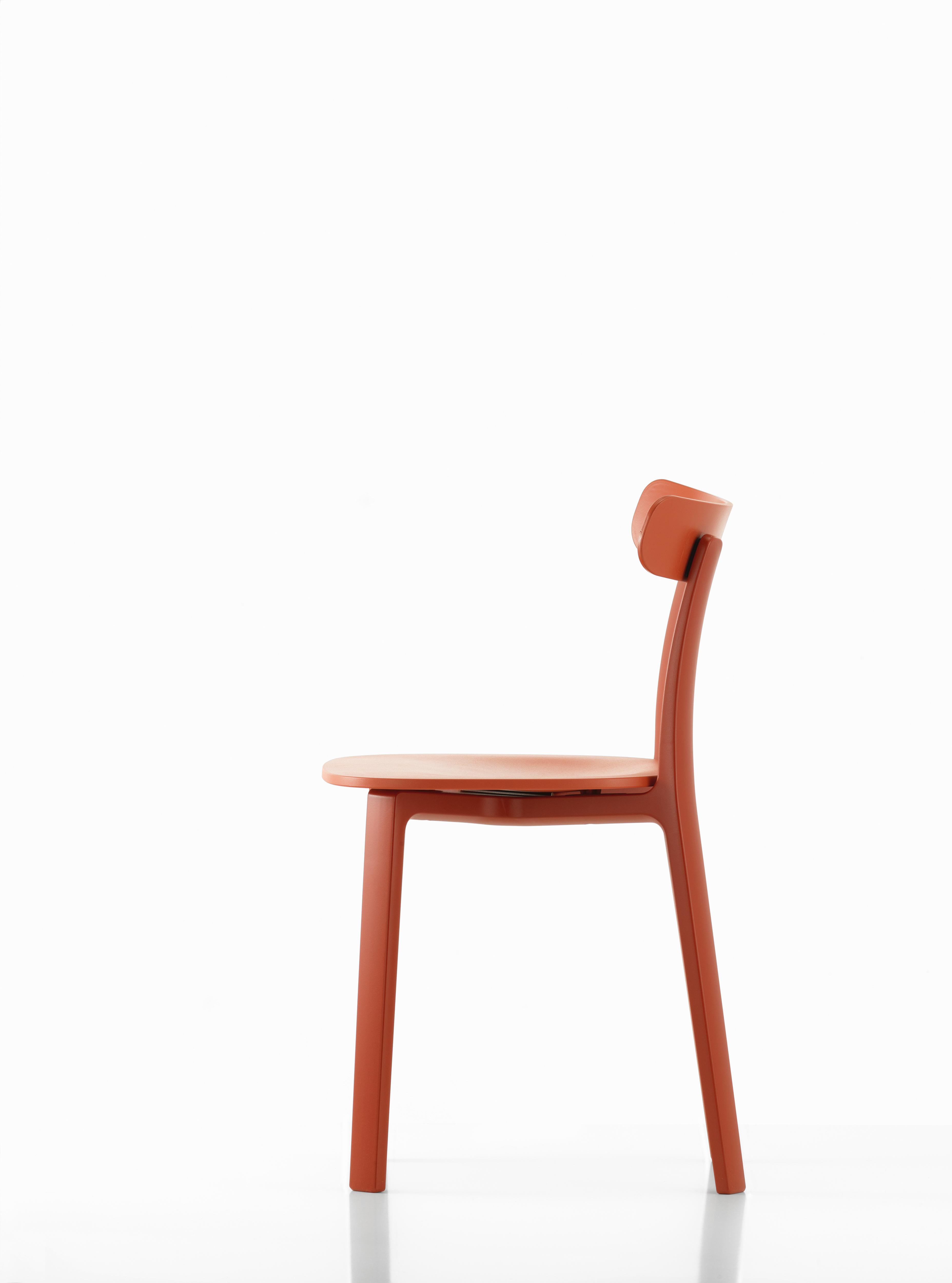 Modern Vitra All Plastic Chair in Brick Two-Tone by Jasper Morrison For Sale