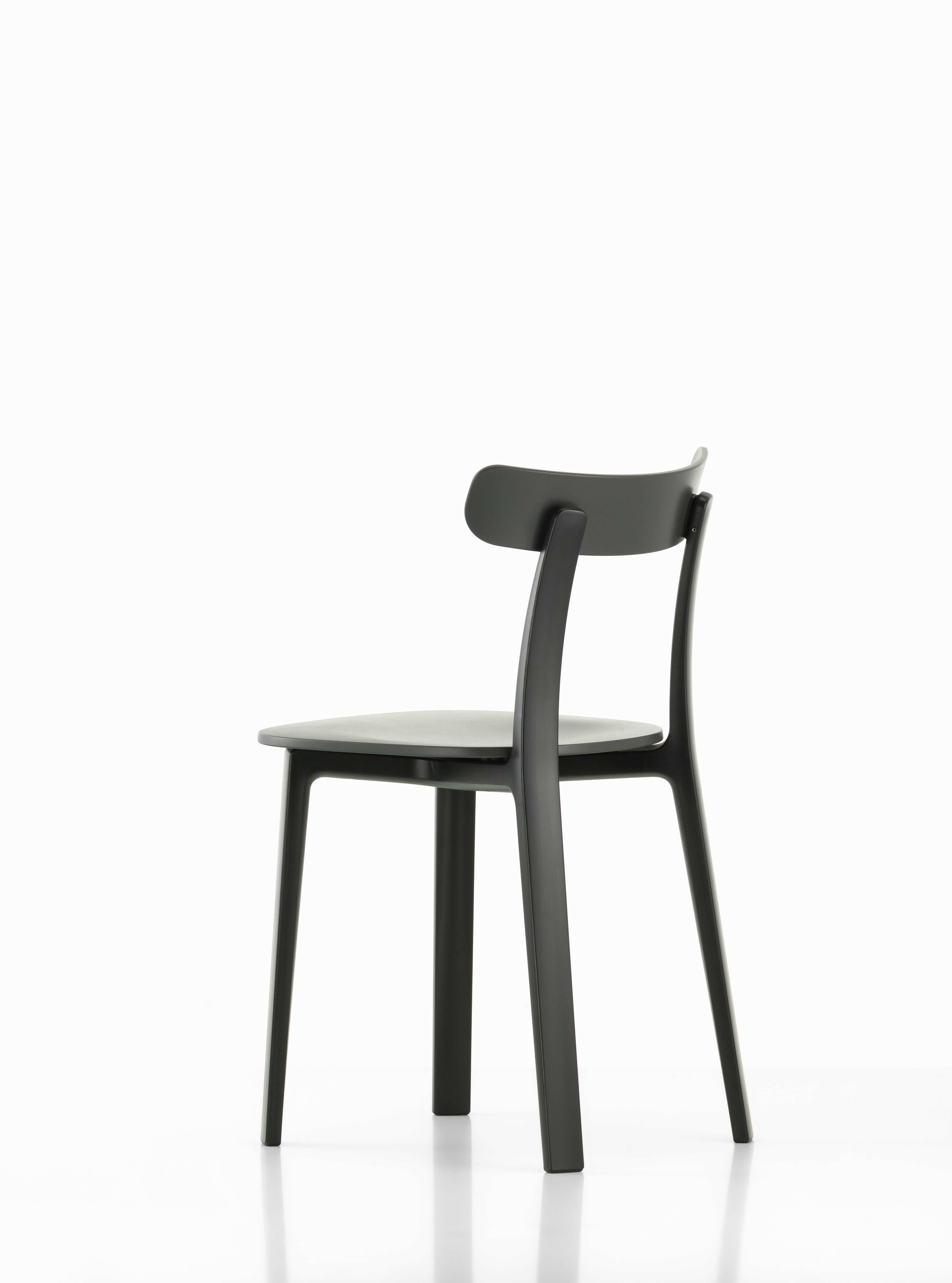Swiss Vitra All Plastic Chair in Graphite Grey Two Tone by Jasper Morrison For Sale