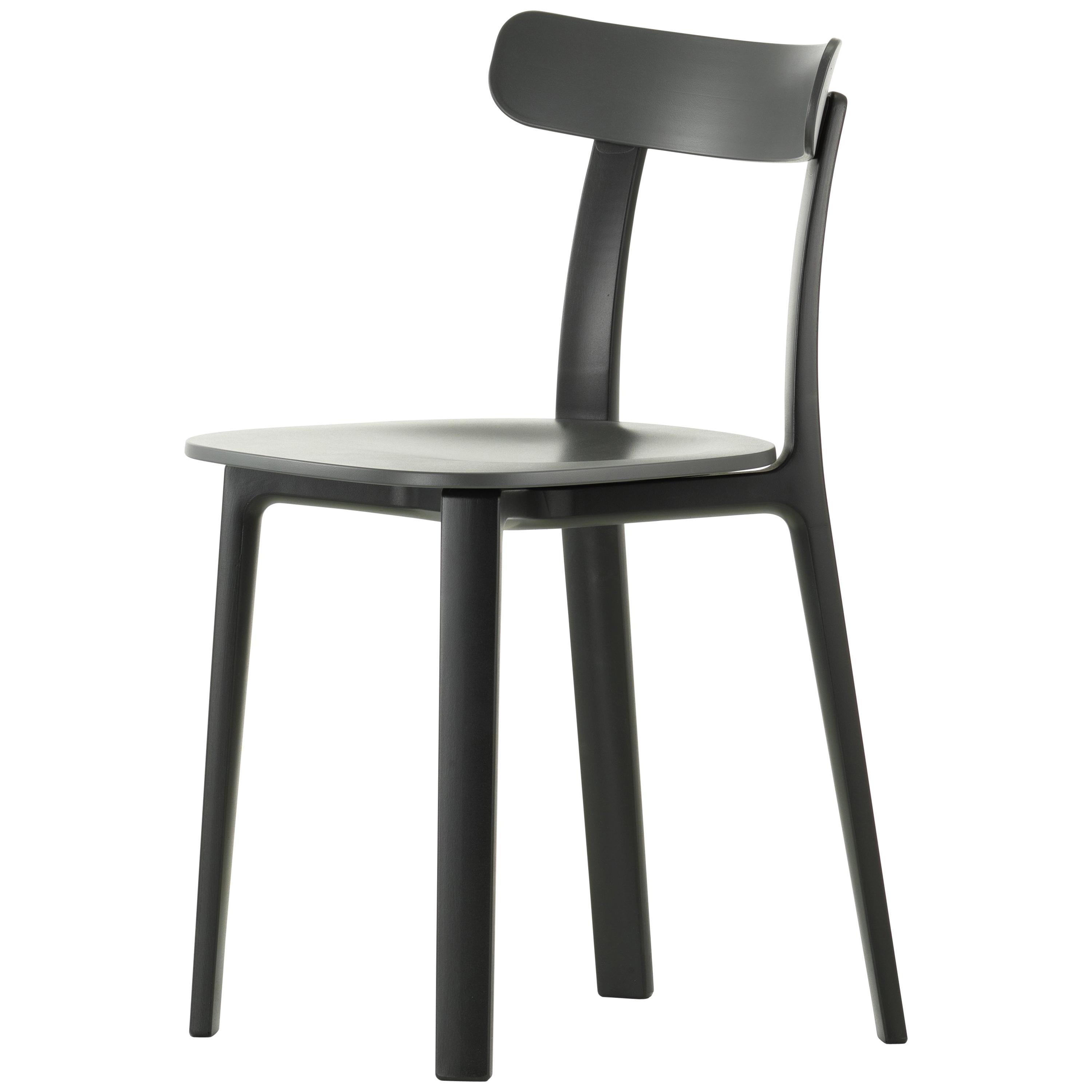 Vitra All Plastic Chair in Graphite Grey Two Tone by Jasper Morrison For Sale