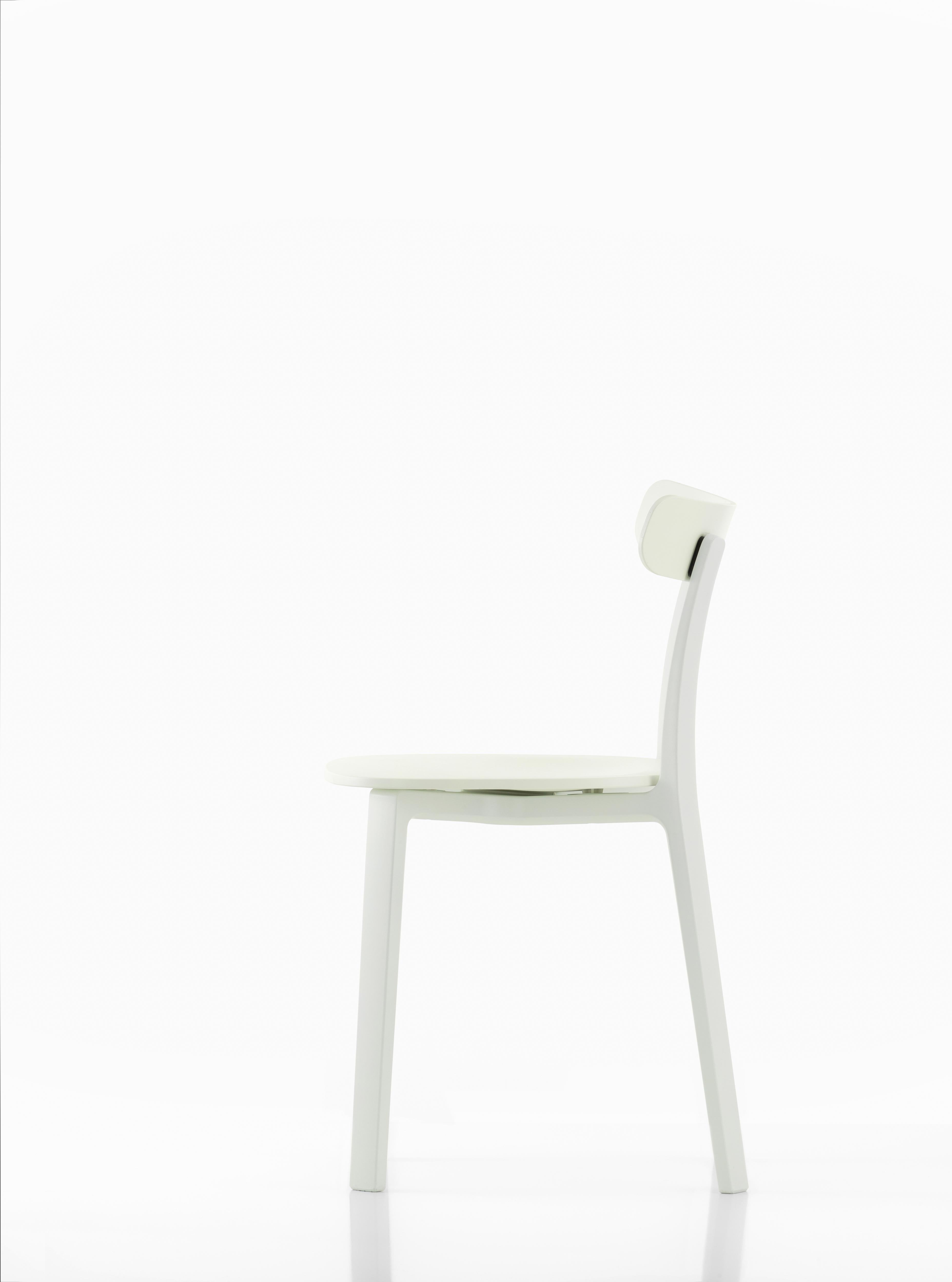Modern Vitra All Plastic Chair in White Two-Tone by Jasper Morrison For Sale