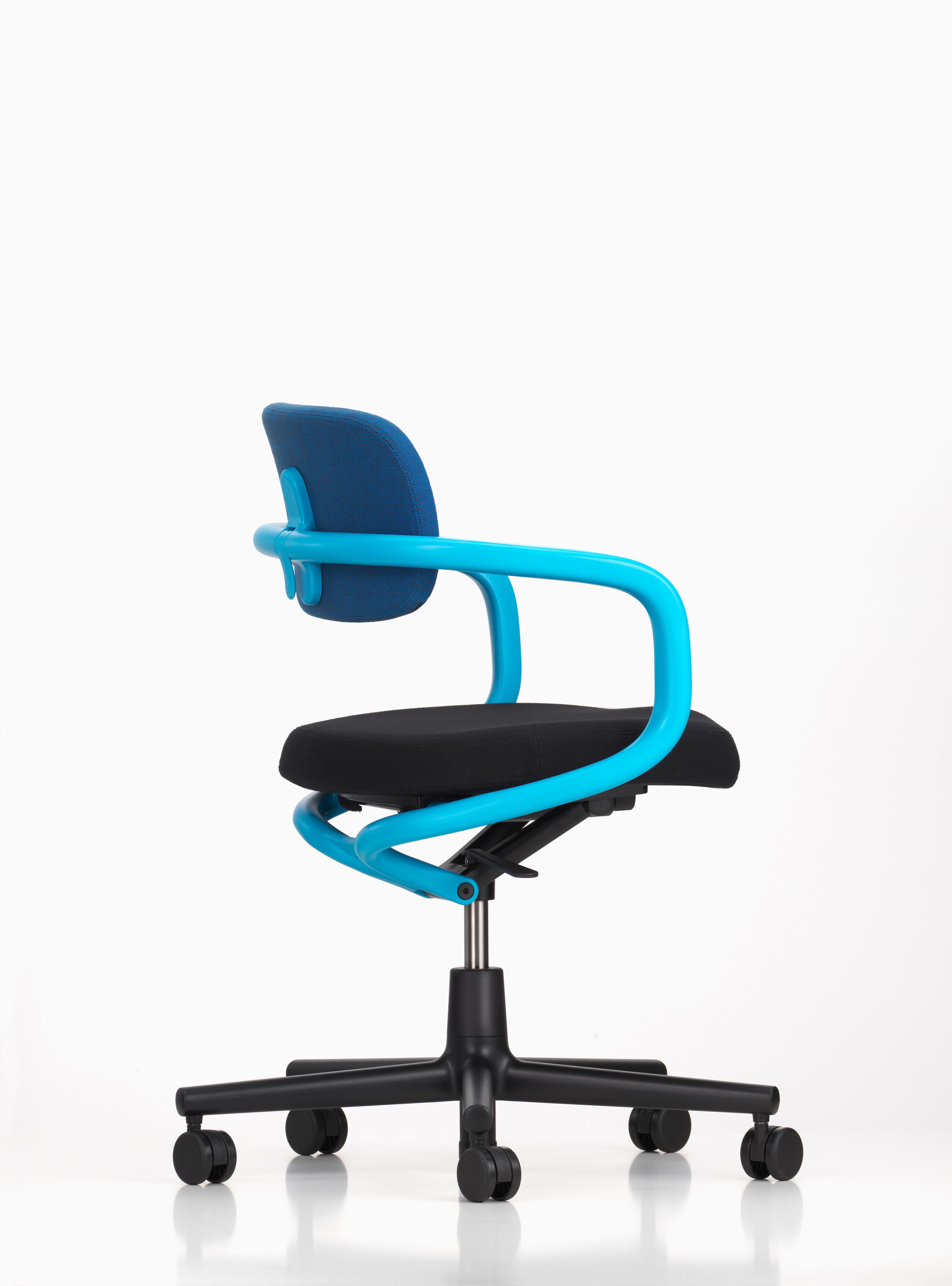 Modern Vitra Allstar Chair in Blue & Moor Brown and Nero Hopsak by Konstantin Grcic For Sale