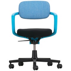 Vitra Allstar Chair in Blue & Ivory and Nero Hopsak by Konstantin Grcic