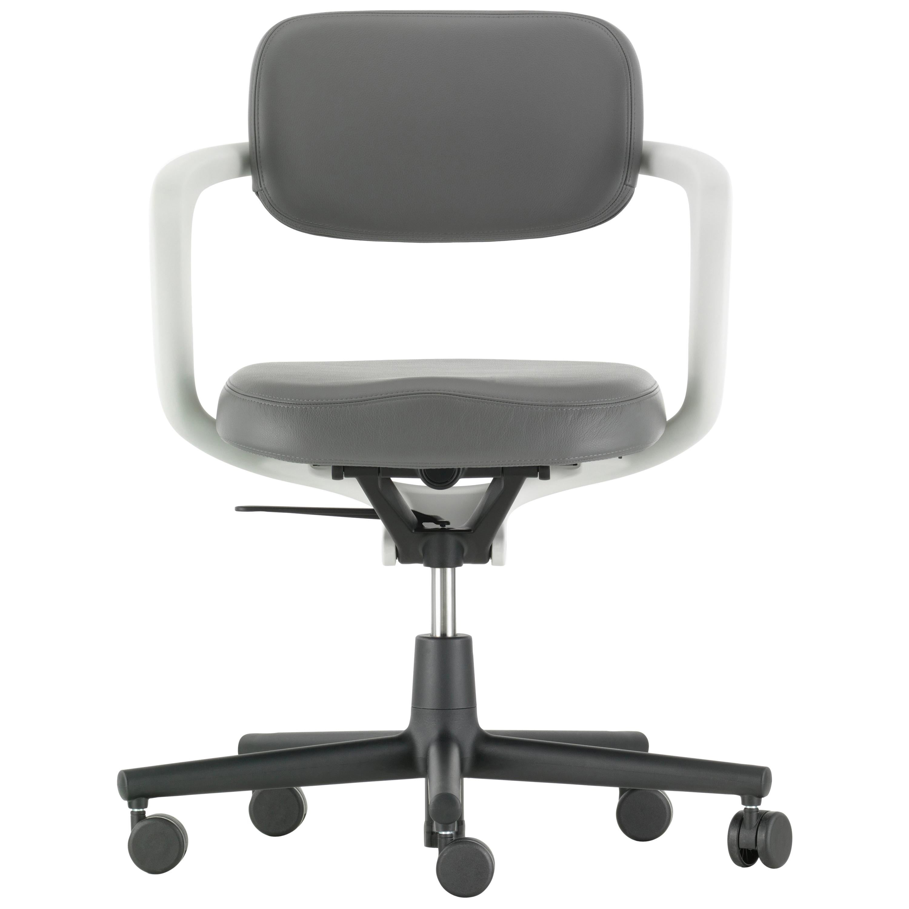 Vitra Allstar Chair in Dim Grey Leather by Konstantin Grcic For Sale