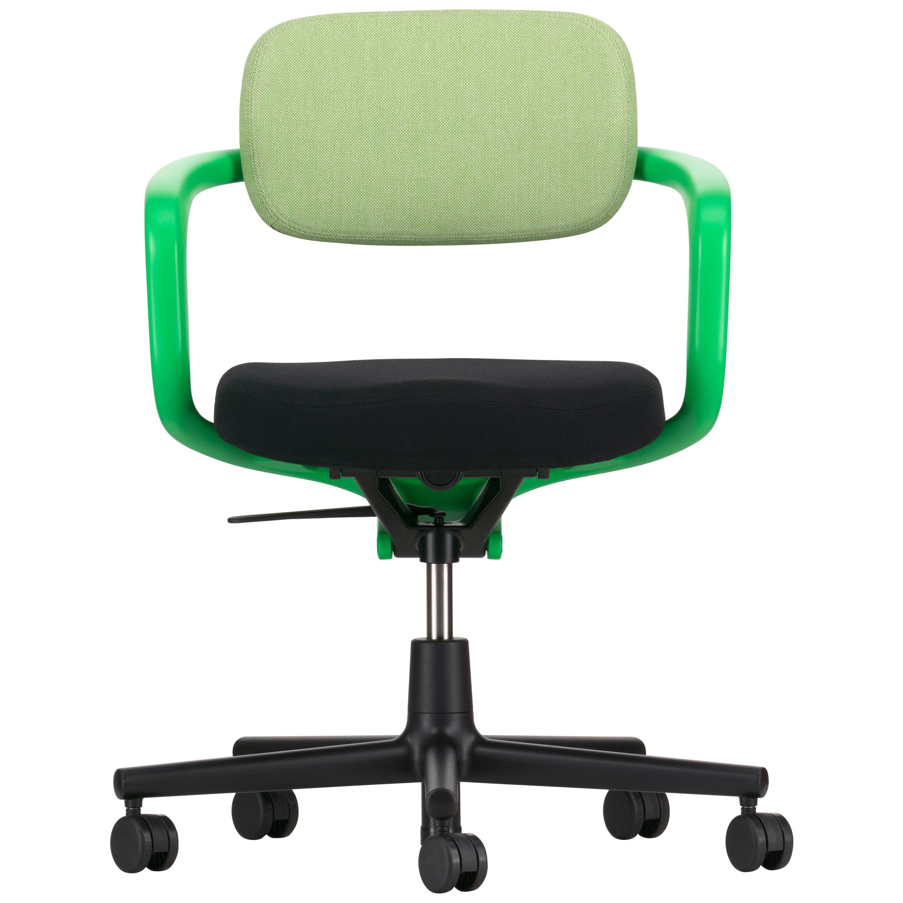 Vitra Allstar Chair in Grass Green & Ivory and Nero Hopsak by Konstantin Grcic