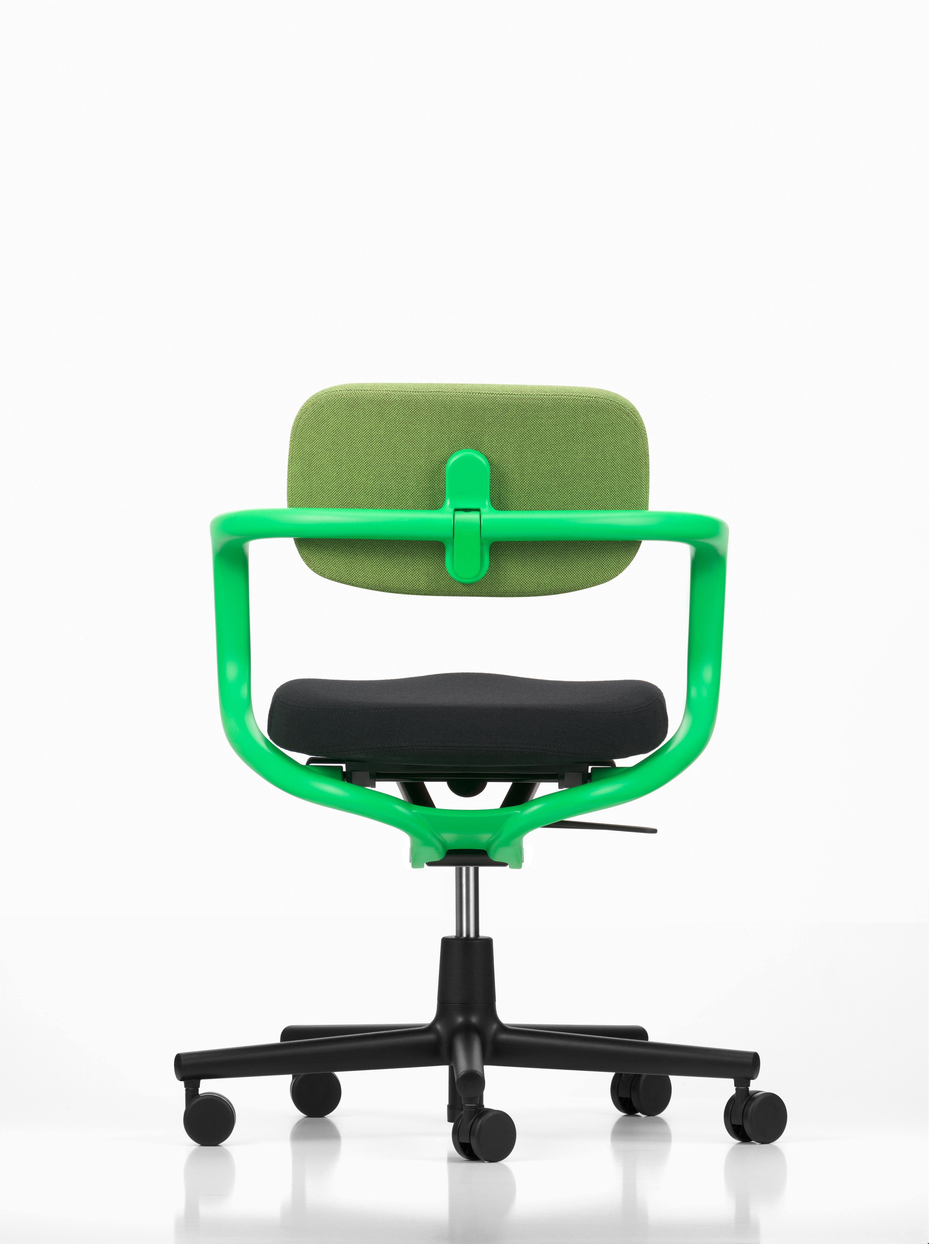 Swiss Vitra Allstar Chair in Grass & Green Forest and Nero Hopsak by Konstantin Grcic For Sale