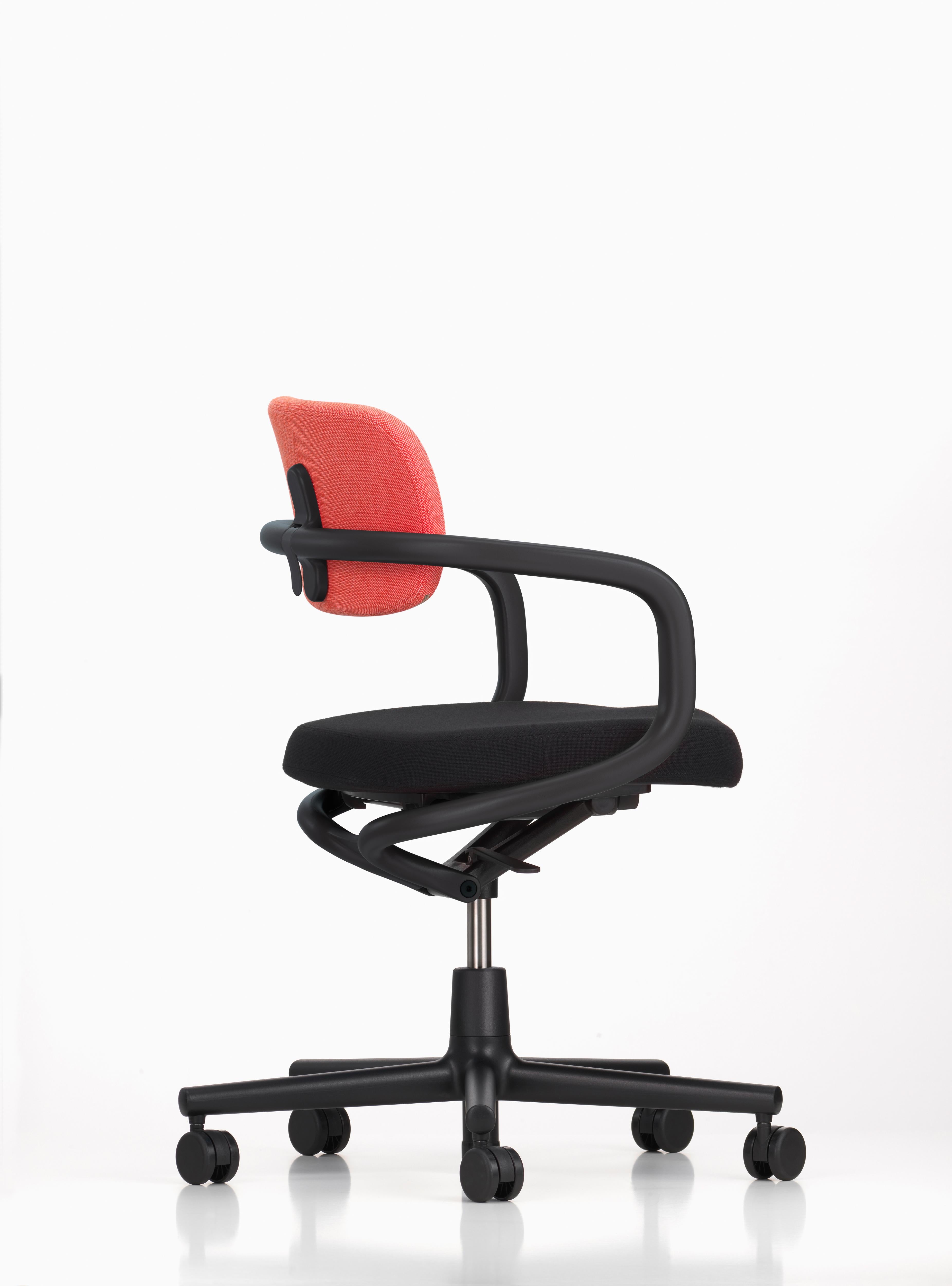 Modern Vitra Allstar Chair in Poppy Red & Ivory and Nero Hopsak by Konstantin Grcic For Sale