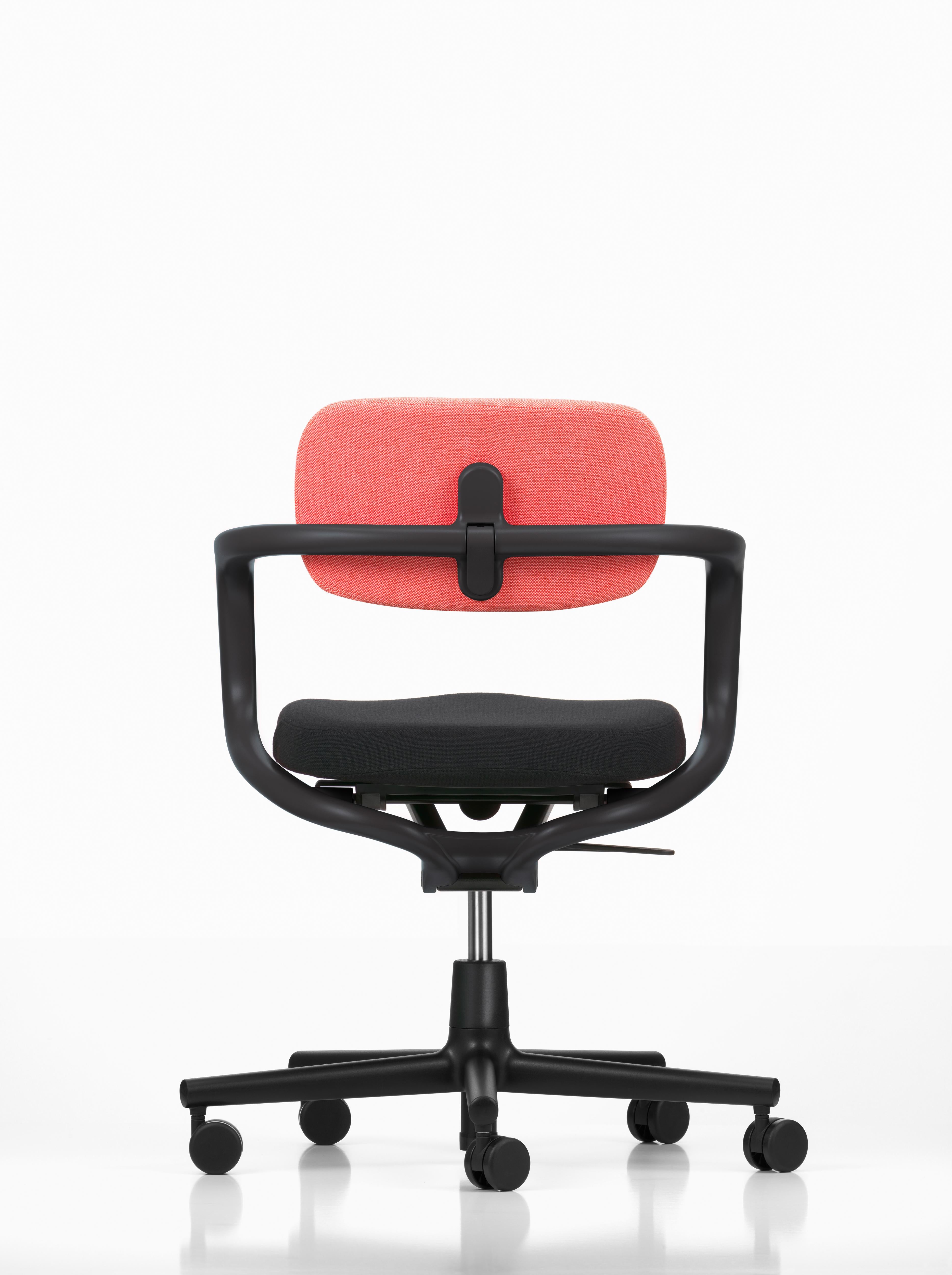 Swiss Vitra Allstar Chair in Poppy Red & Ivory and Nero Hopsak by Konstantin Grcic For Sale