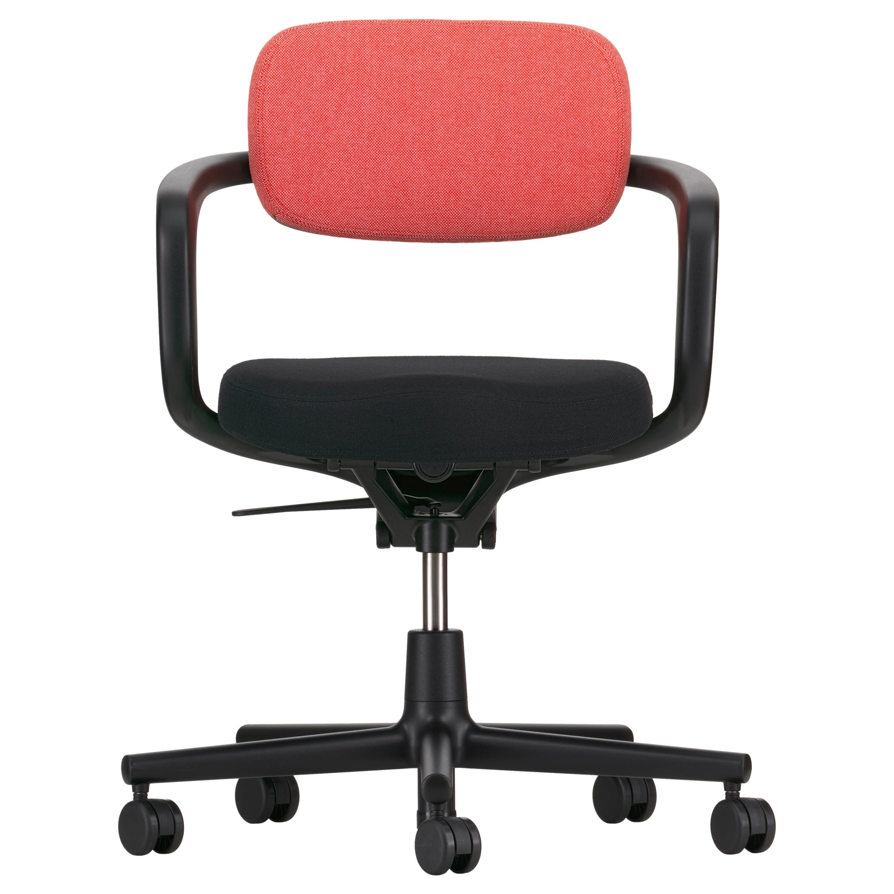 Vitra Allstar Chair in Poppy Red & Ivory and Nero Hopsak by Konstantin Grcic For Sale