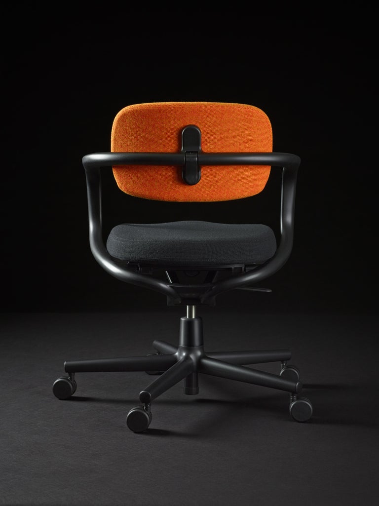 Vitra Allstar Chair in Yellow and Poppy Red and Nero Hopsak by