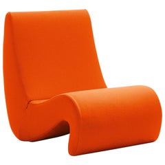 Vitra Amoebe Chair in Dark Orange by Verner Panton