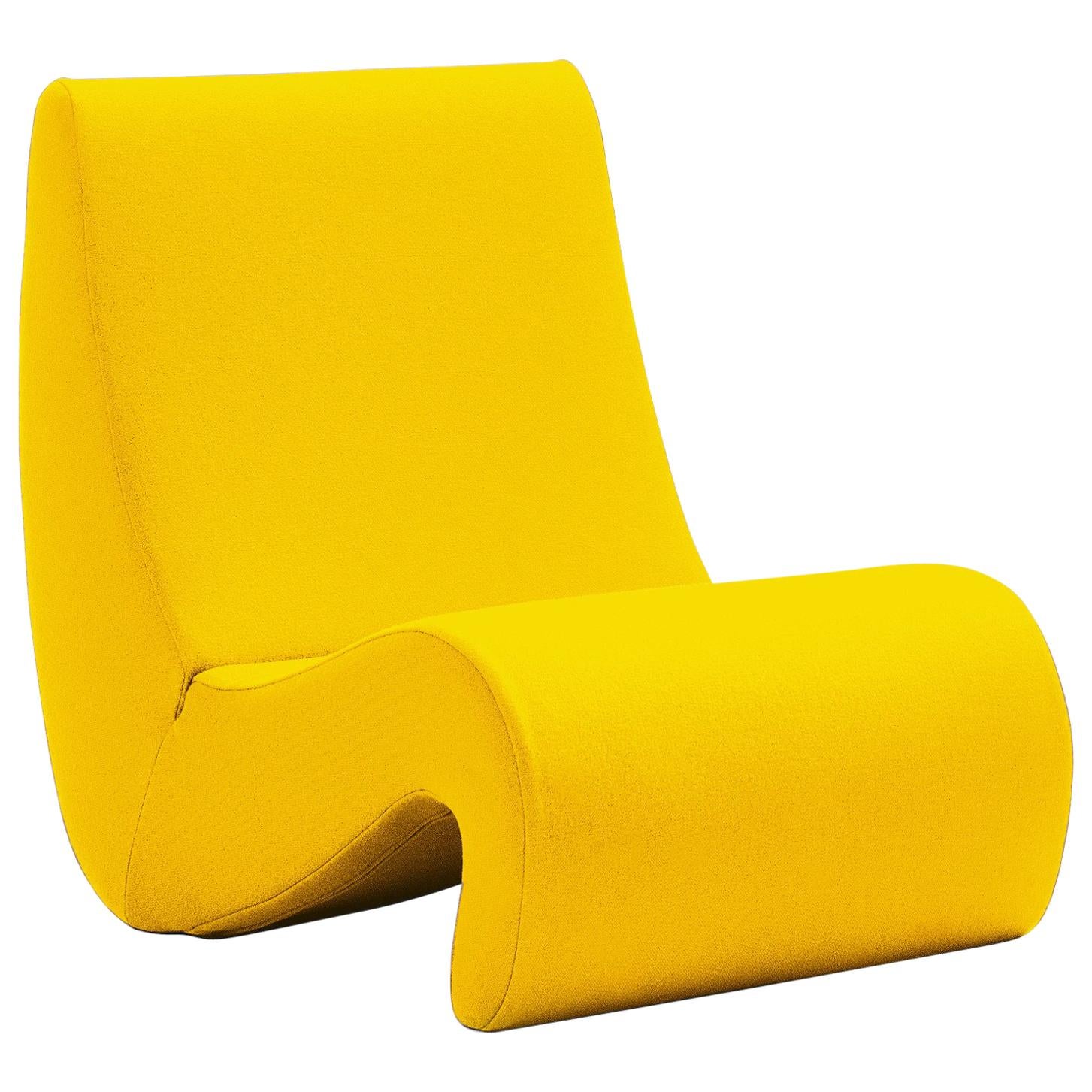 Vitra Amoebe-Stuhl in Dunkelgelb von Verner Panton im Angebot