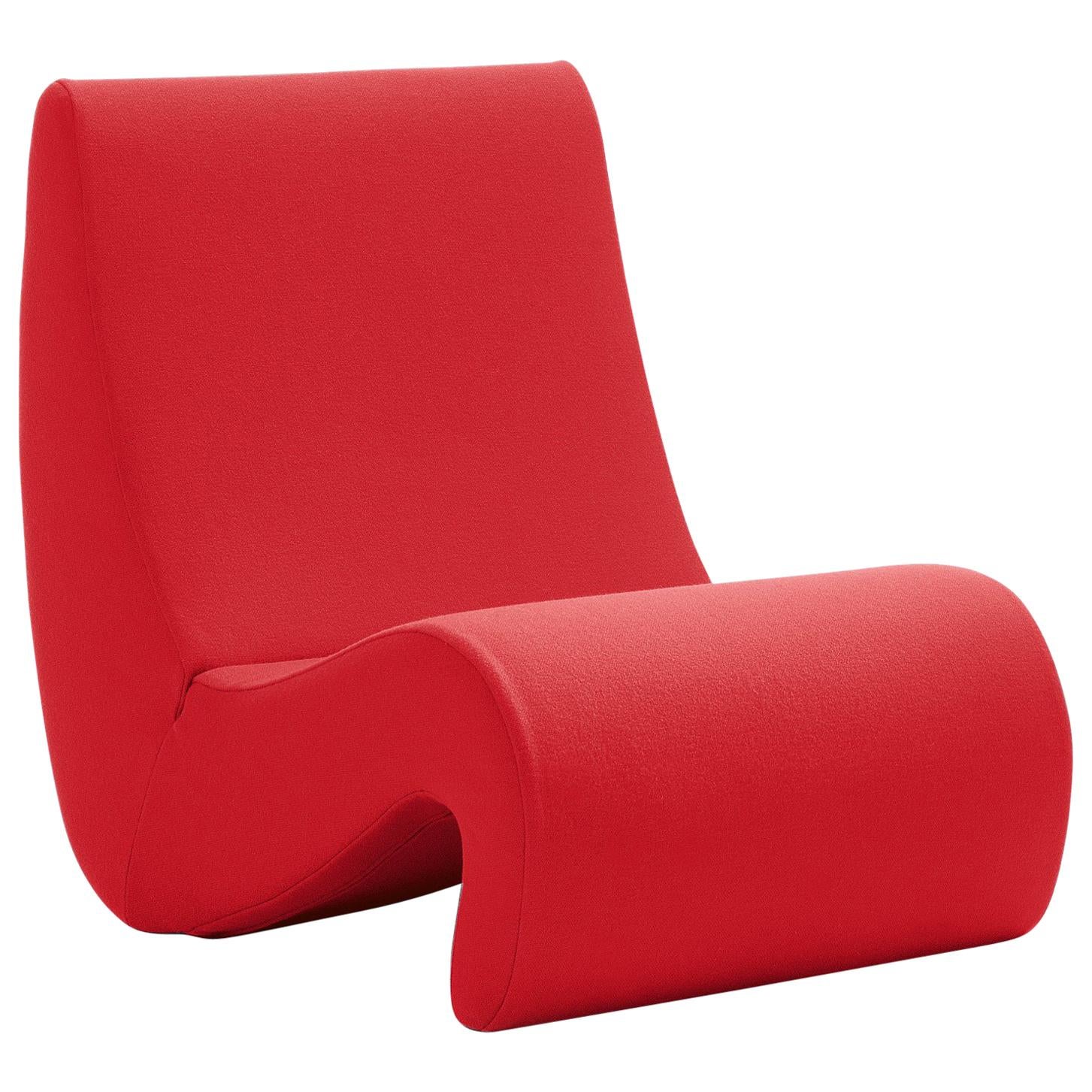Vitra Amoebe Chair in Red by Verner Panton im Angebot