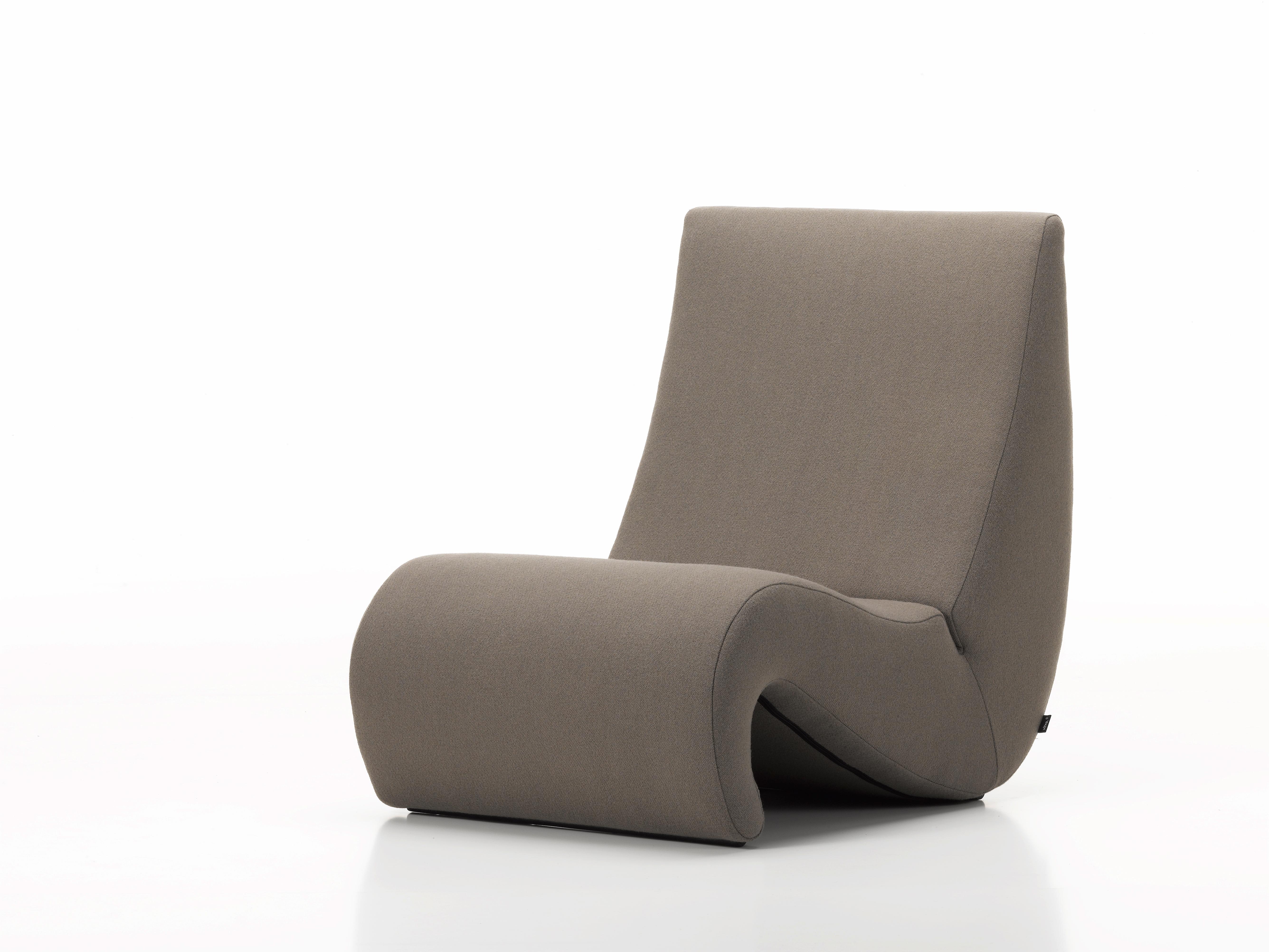 Modern Vitra Amoebe Chair in Truffle by Verner Panton For Sale