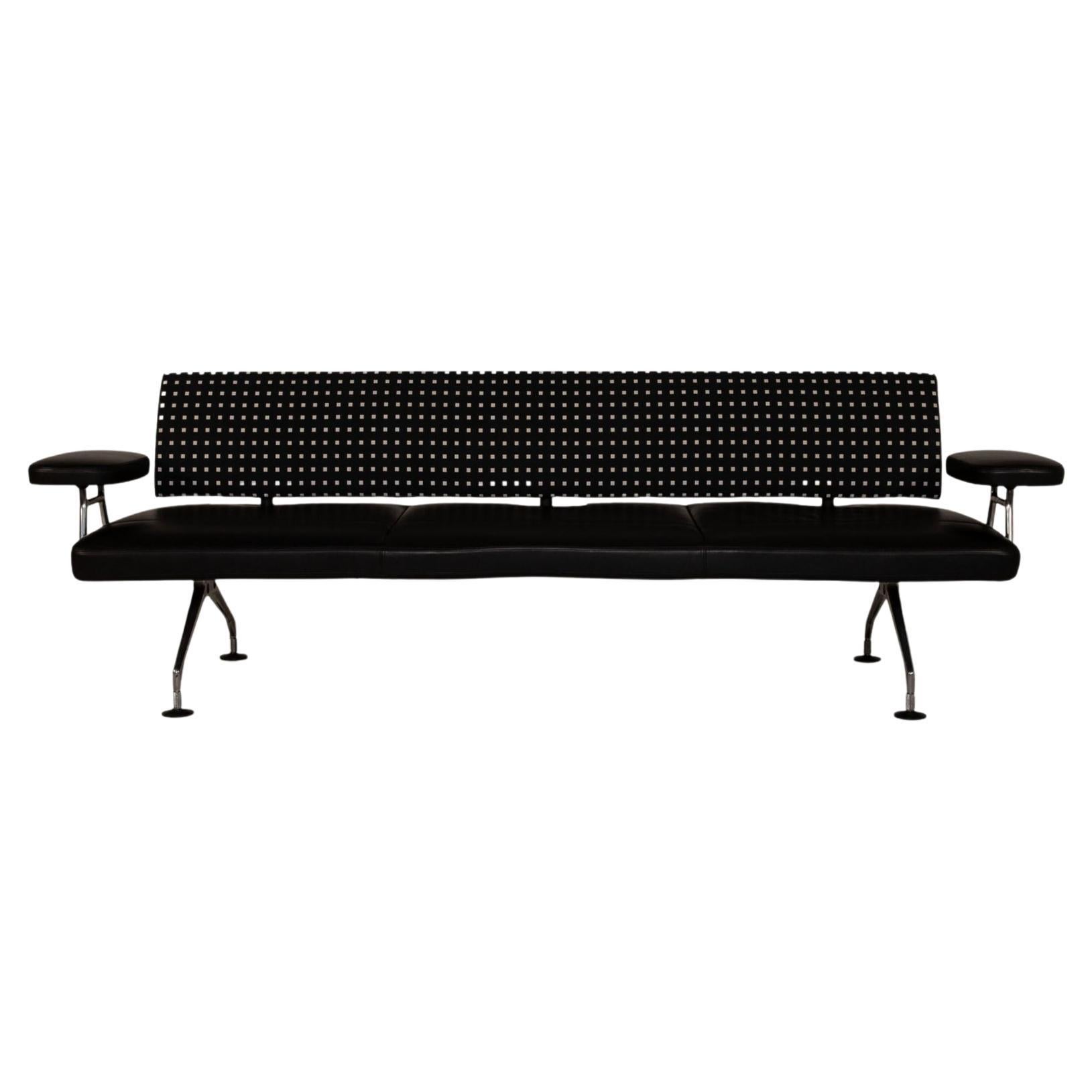 Vitra Soft Modular 4Seat Sofa with Chaise Lounge and Platform in Pearl