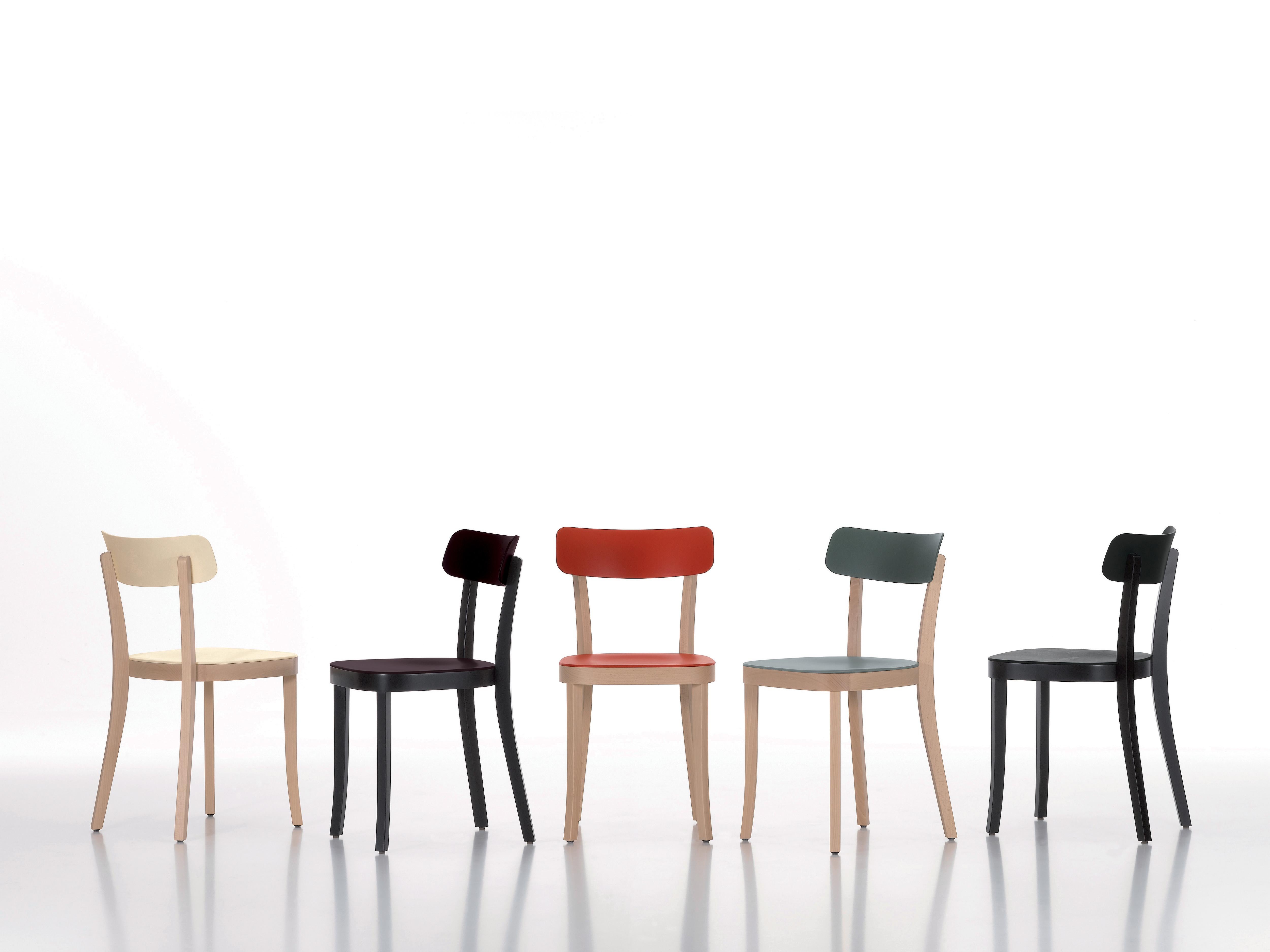 Vitra Basel-Stuhl aus Ziegelstein mit natürlichem Buchenholzgestell von Jasper Morrison (Moderne) im Angebot