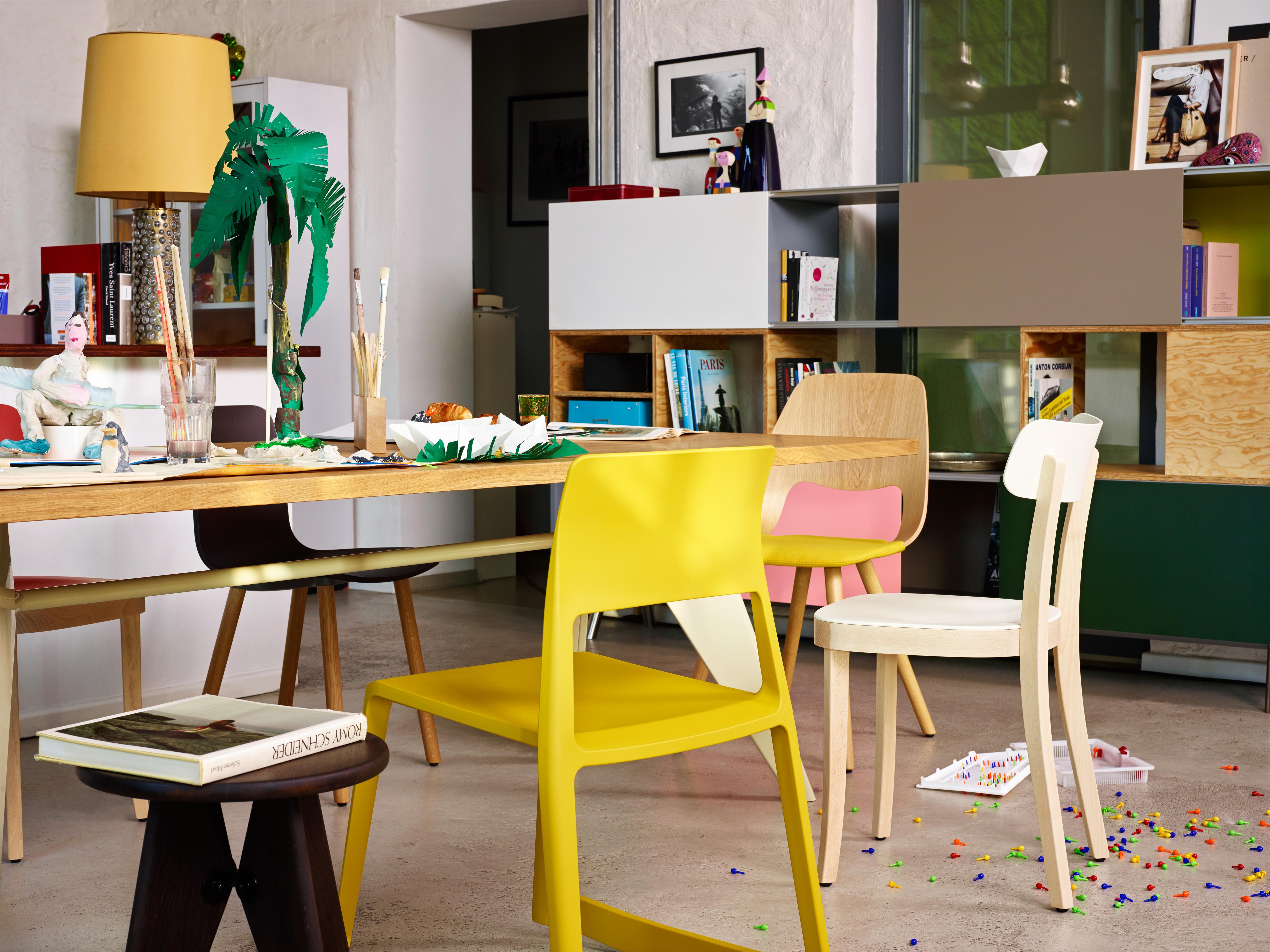 Vitra Basel-Stuhl aus Ziegelstein mit natürlichem Buchenholzgestell von Jasper Morrison im Angebot 2