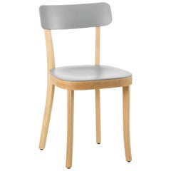 Vitra Basel Chair in Light Grey with Natural Beech Base by Jasper Morrison