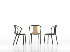 Vitra Belleville Chair in Dark Oakwood by Ronan & Erwan Bouroullec