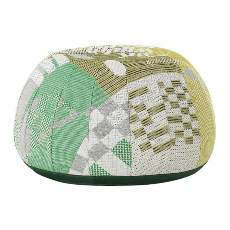 Vitra Bovist Pouf in Light Green Shades by Hella Jongerius For Sale