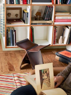 Vitra Butterfly Stool in Rosewood by Sori Yanagi