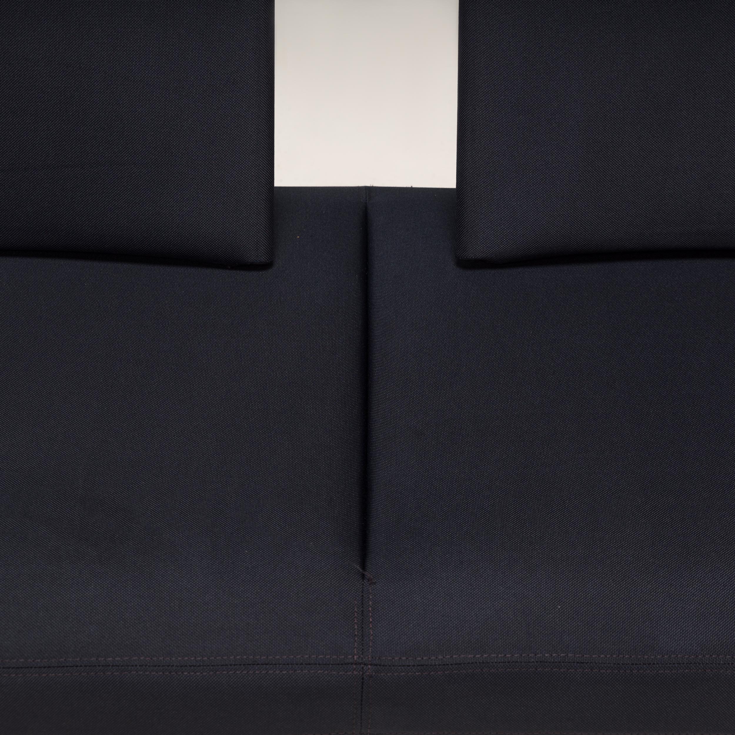 Vitra by Antonio Citterio Area Black Fabric Three-Seater Sofa, 2003 3