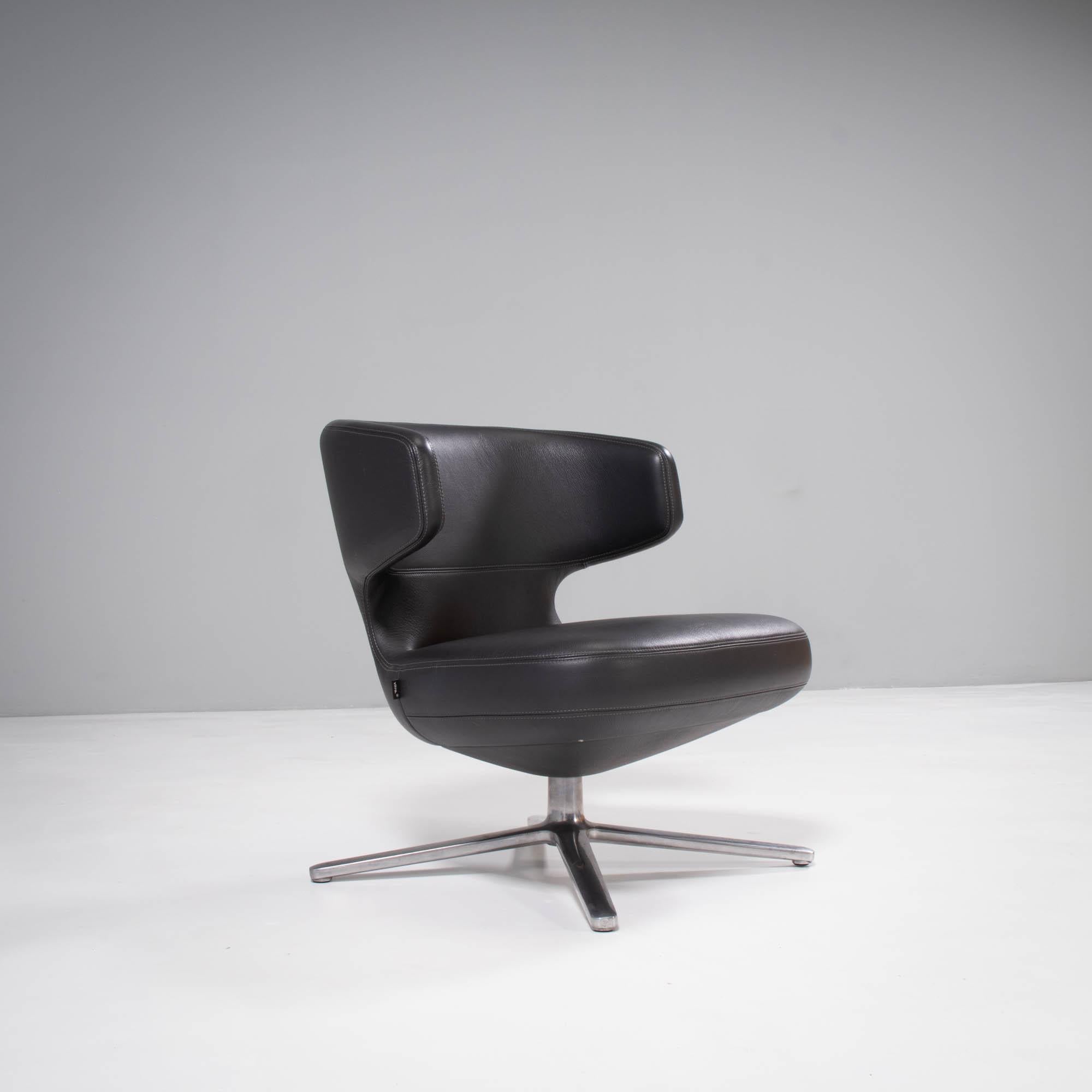 Contemporary Vitra by Antonio Citterio Petit Repos Leather Chair