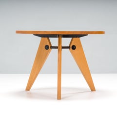 Vitra by Jean Prouvé Guéridon Oak Round Dining Table