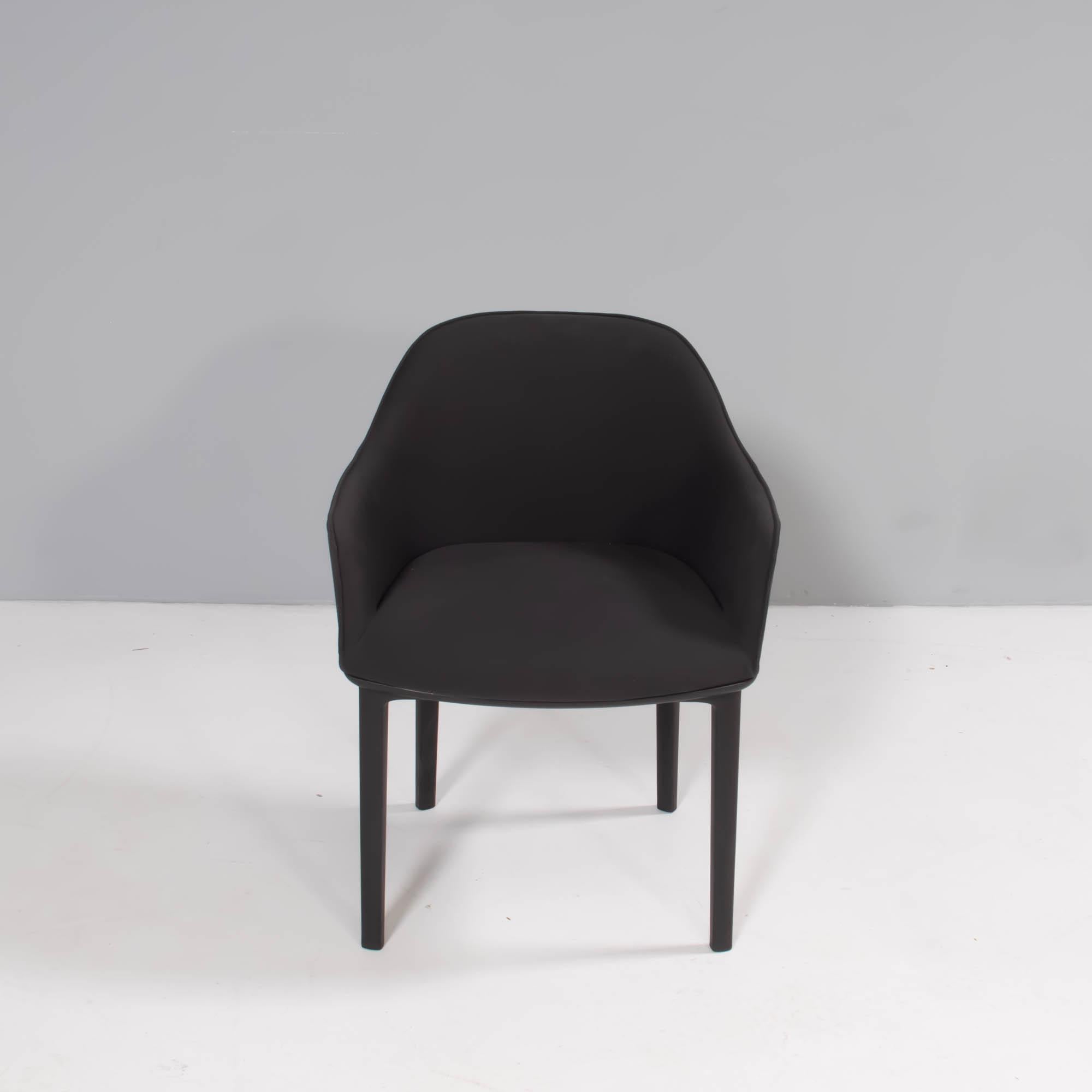 Contemporary Vitra by Ronan & Erwan Bouroullec Softshell Black Dining Chairs, Set of 6