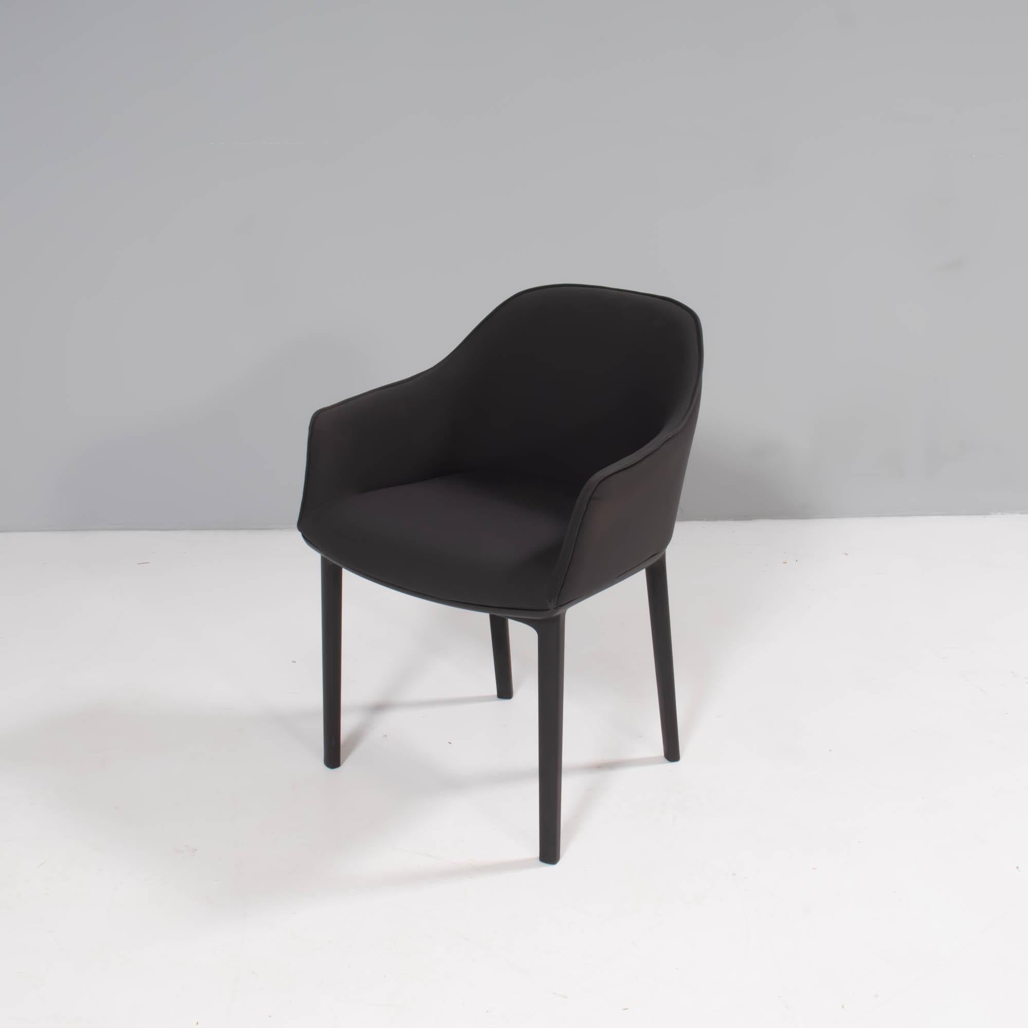 Fabric Vitra by Ronan & Erwan Bouroullec Softshell Black Dining Chairs, Set of 6